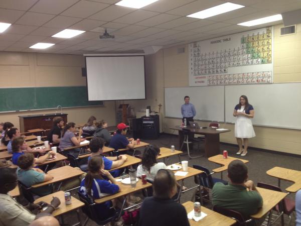 Chemistry Club hosts guest speaker Dr. Luigi Iconaru from St. Jude Research Hospital, April 2014