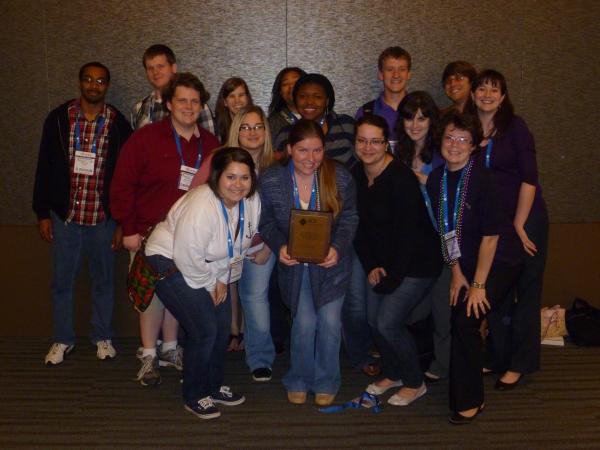 Student Chapter members and faculty receive an "Outstanding" Award from ACS at the 2013 National Meeting in New Orleans