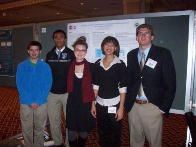 Students attending and presenting research at the 2009 SERMACS Meeting in Nashville, TN